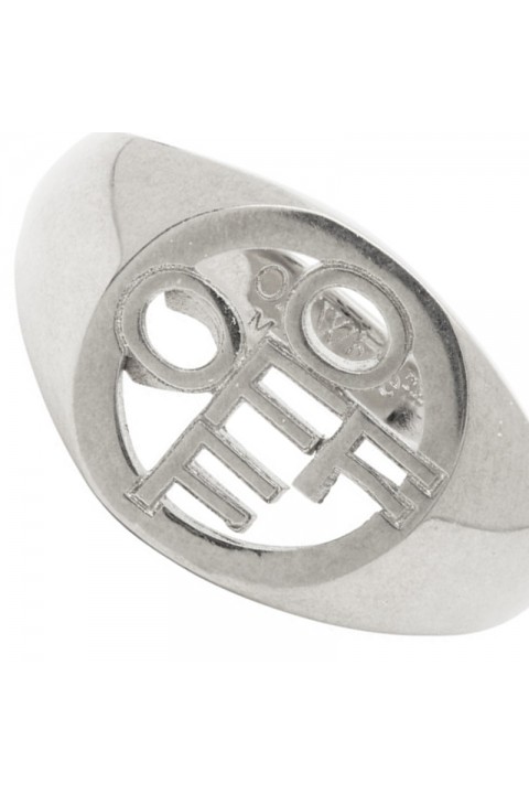 Off-White Ring Logo Cross Silver